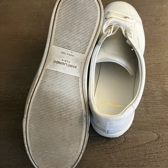 Saint Laurent White leather sneakers sz40 - Picture 6 of 6